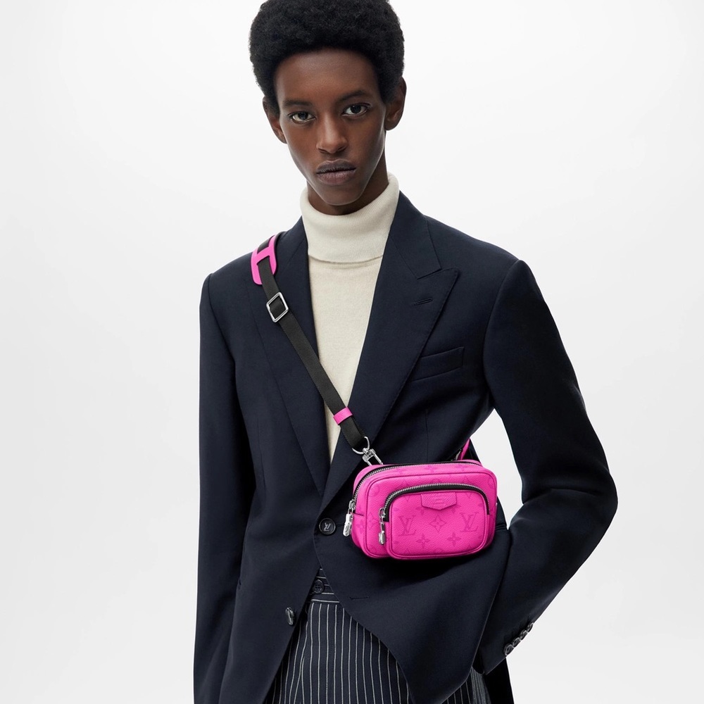 Louis Vuitton Taigarama Outdoor Pouch Belt‎ Bum Bag Fanny Pack Pink